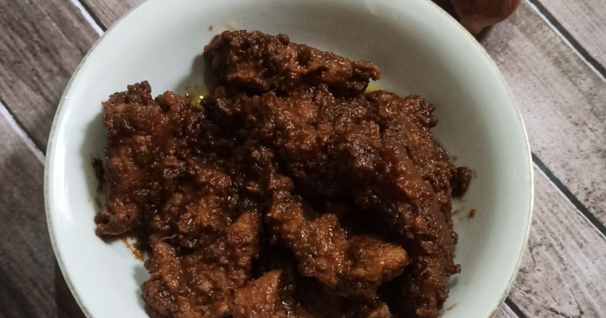Rendang sapi simple