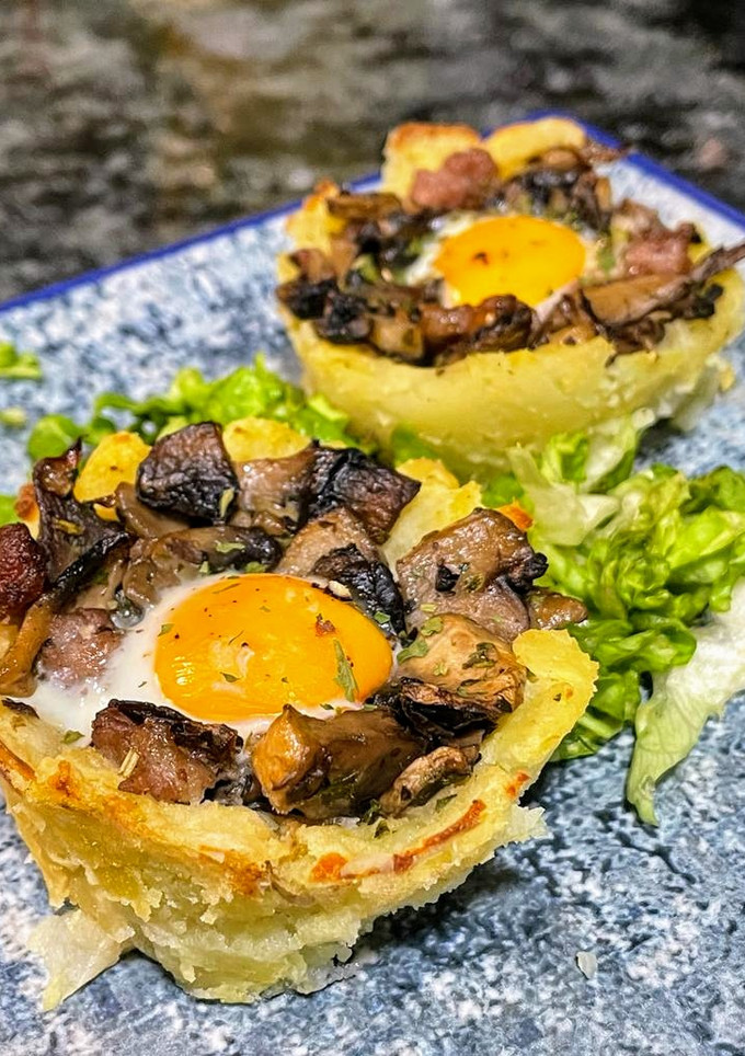 Una foto de Cuencos de huevos de codorniz