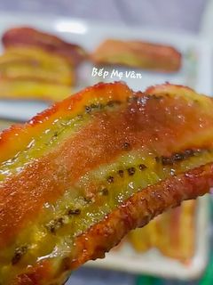 Hình của món Chuối sấy dẻo bằng nồi chiên không dầu.