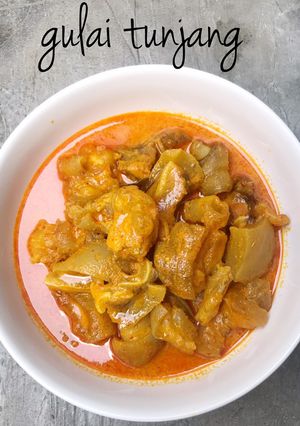 Foto resep Gulai tunjang [gulai kikil kaki sapi]
