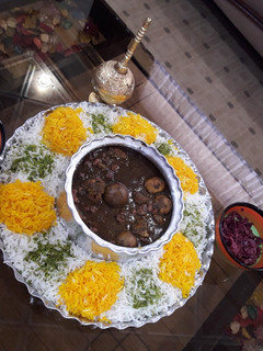 عکسی از دستور تزیین برنج