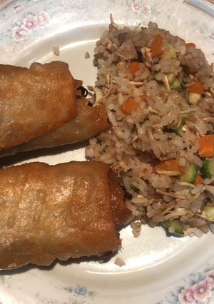 Una foto de Arroz frito chino