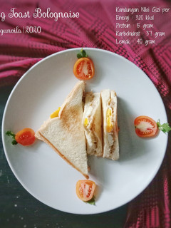 Foto resep Egg Toast Bolognaise