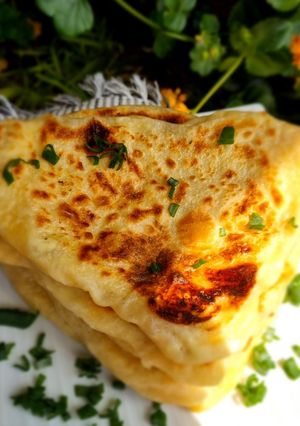 O poză a rețetei Plăcinte la tigaie cu brânză de vaci!😋.