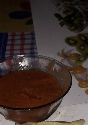 A picture of Momo chutney.