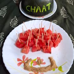 A picture of Watermelon Chaat.