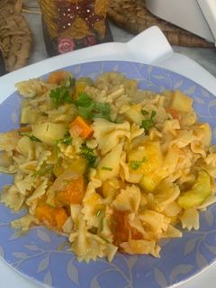 صورة لوصفة احلى معكرونة بالخضار صحية 🍲🍲🍲🍲🍲