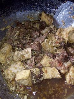 Foto resep Bistik Daging, tahu plus campur telur