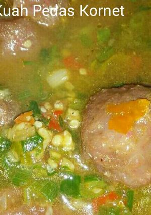 Foto resep Cilok Kornet Kuah Pedas