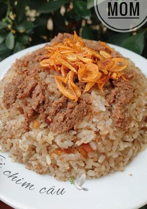 Hình của món Xôi chim câu.