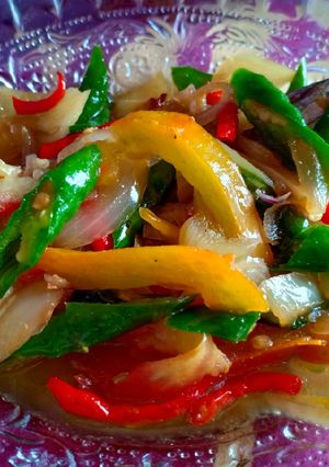 Foto resep Ikan asin peda cabe hijau