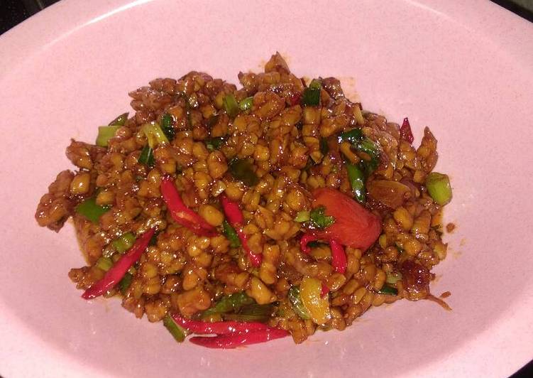 Resep Tempe saos tiram bunda arfi yang Lezat