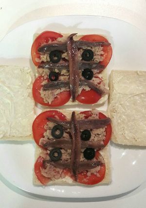Una foto de Sándwich 2 en raya
