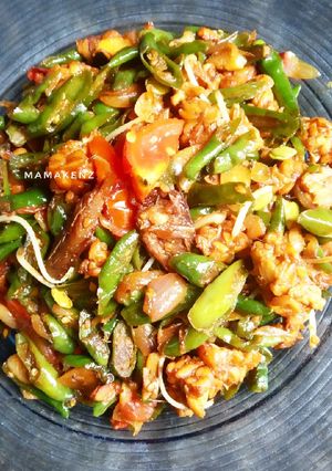 Foto resep Oseng cabe ijo