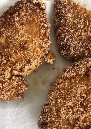 Una foto de Pechugas empanizadas con amaranto