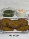 Healthy Sattu Oats Chilla