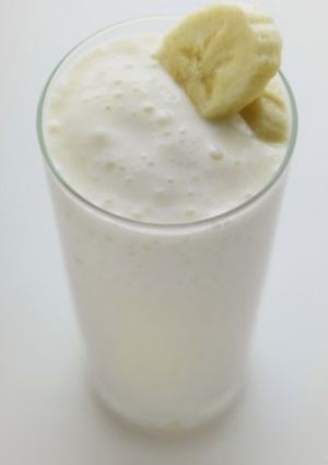 Una foto de Licuado de banana bien frío