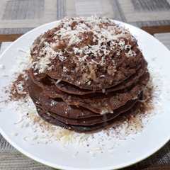 A picture of Oatmeal choco pancake.
