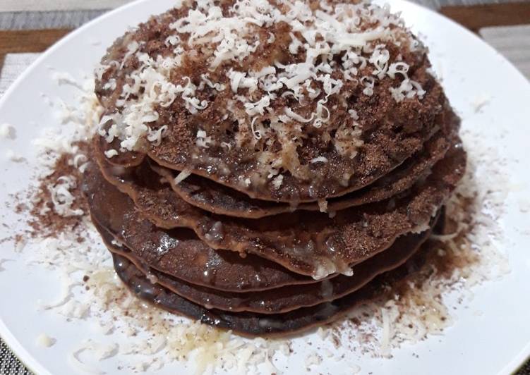 Oatmeal choco pancake