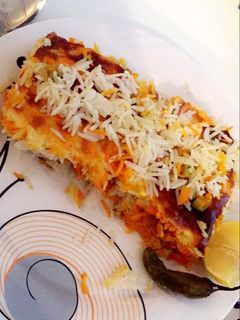 صورة لوصفة صينيه رز بالجبن والدجاج