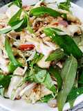 Mít non trộn rau răm (món chay)