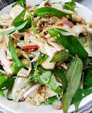 Mít non trộn rau răm (món chay)