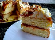 Una foto de torta con nueces super facil