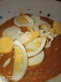 Puré de Zanahoria con Albahaca y Huevos Duros