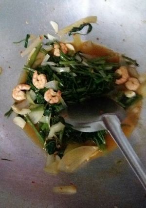 Foto resep Kangkung udang saos tiram
