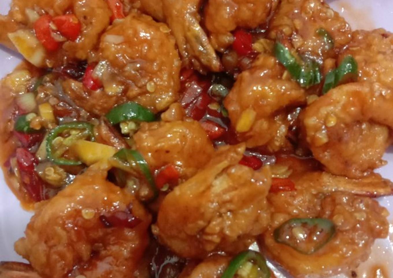 Udang saos madu