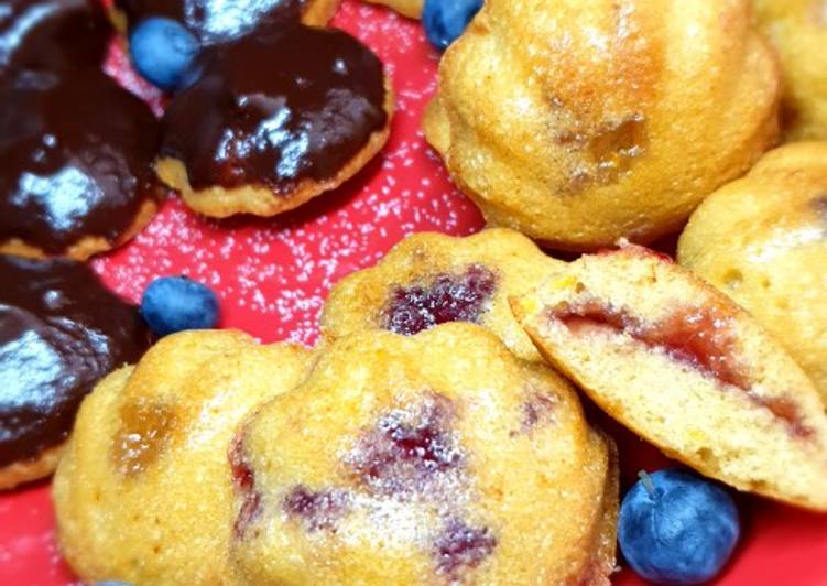 Étapes pour faire Parfait Coquelines de mon enfance a la framboise et a l&#39;abricot