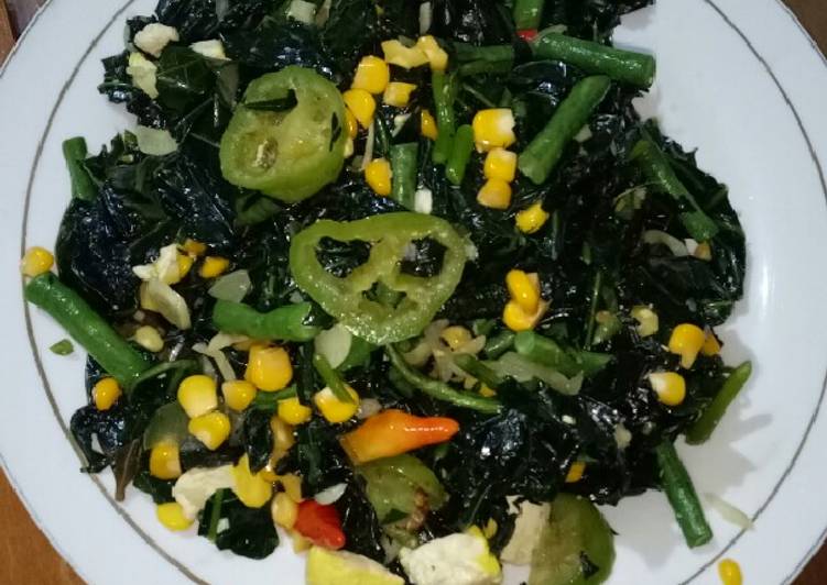 Resep Daun Pepaya Jepang Cabe Gendot Anti Gagal