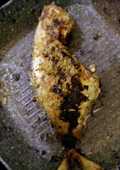 Ikan kuwe bakar teflon