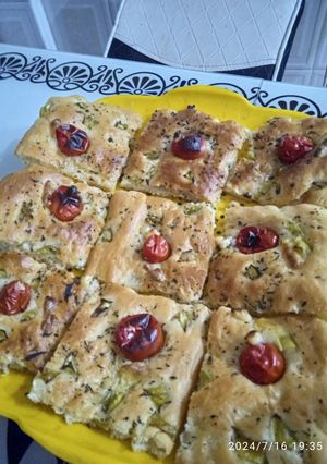 Une photo de Focaccia aux tomates cerises