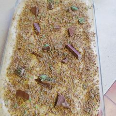 A picture of Peppermint crisp tart.