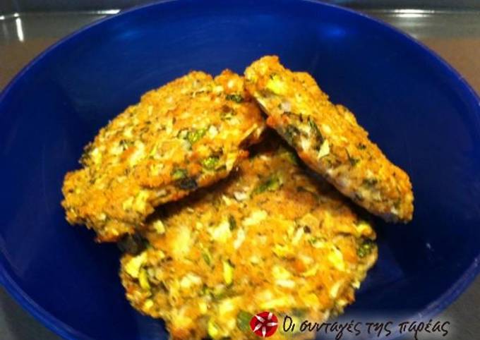 Zucchini fritters in the oven