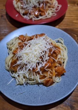 Foto resep Spageti Bolognese Sosis
