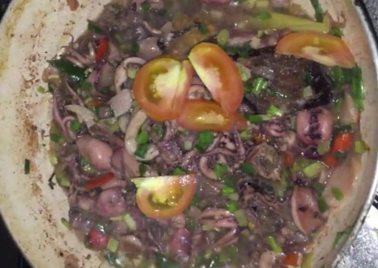 Resep Balakutak cumi (bumbu hitam) #keto #BikinRamadhanBerkesan #26 yang sempurna