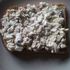 A picture of Egg and mayo sandwich filling.