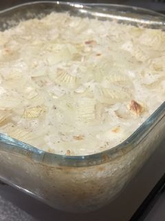 A picture of Plain baked white rice 🍚.
