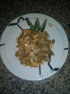 Una foto de Revuelto de verduras con pavo