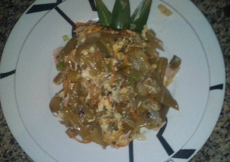 Revuelto de verduras con pavo