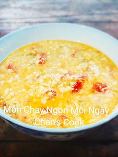 Hình của món Mắm trứng chay.