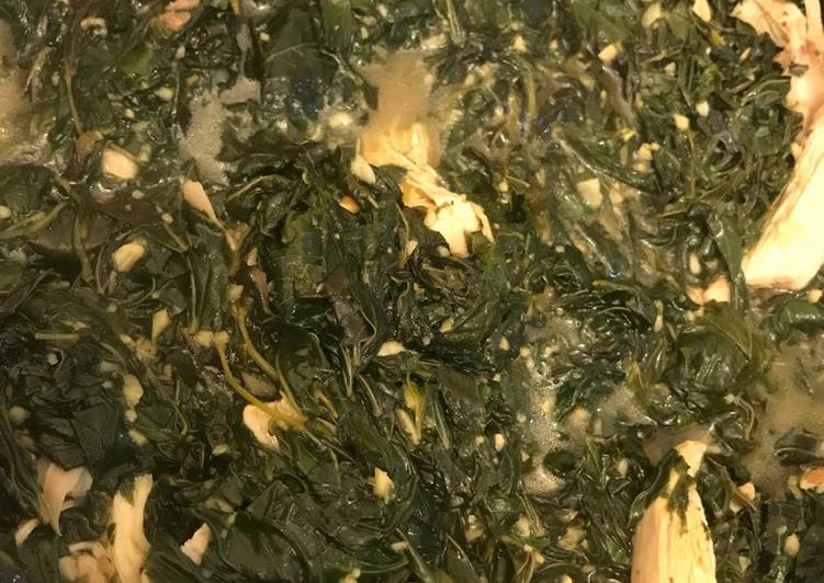 ملوخية ورق بالدجاج