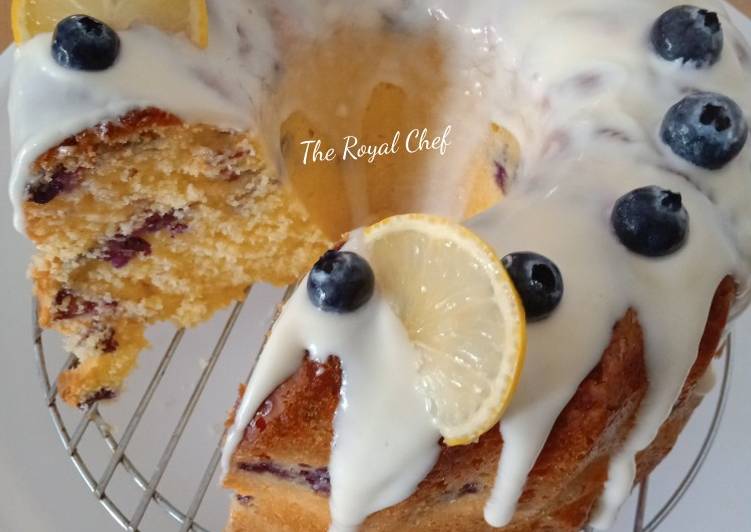 Step-by-Step Guide to Prepare Any-night-of-the-week Lemon and blueberry cake