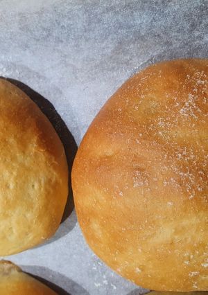 A picture of Savory cream cheese bread bun with meat fillings.