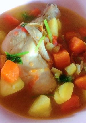 รูปของ ซุปน่องไก่มันฝรั่ง