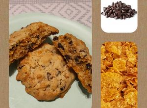 Une photo de Cookies corn flakes et pépites chocolat 🍫
