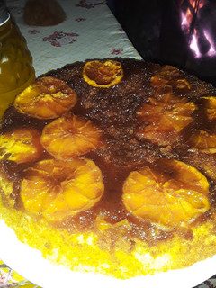 Una foto de Torta invertida de Naranja