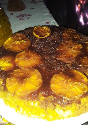 Una foto de Torta invertida de Naranja